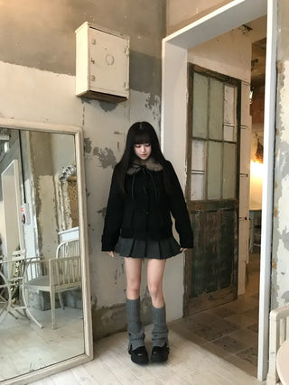 Maru Knit Slit Leg Warmer Shirred Bootcut Lower