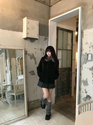 Maru Knit Slit Leg Warmer Shirred Bootcut Lower
