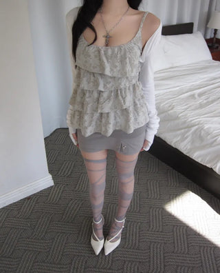 Bondage X See-through Stockings Knee Socks Daily Half