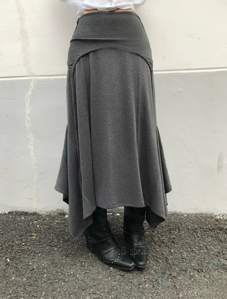Layered Folding Long Skirt Maxi Petite Girl Spring