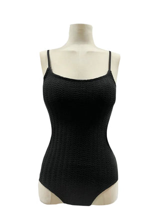 Liz Knit Side Slit Monokini One-piece Swimsuit Bikini