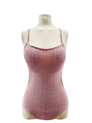 Liz Knit Side Slit Monokini One-piece Swimsuit Bikini