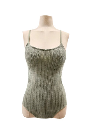 Liz Knit Side Slit Monokini One-piece Swimsuit Bikini