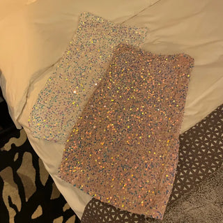 Sequin Party Tube Top Tank Dress