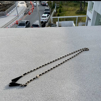 Gold-plated Chain Tassel Belt