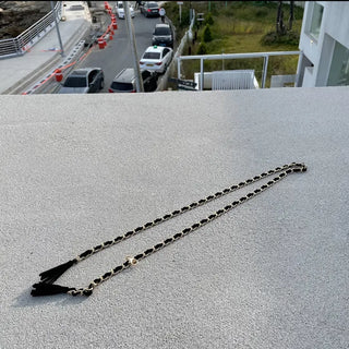 Gold-plated Chain Tassel Belt