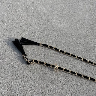 Gold-plated Chain Tassel Belt