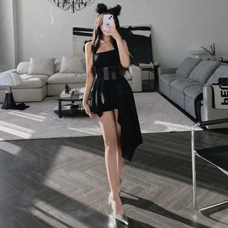 Meow fur cat ear headband hairband Halloween makeup