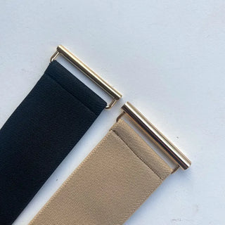 Gold-plated padded belt elastic banding hook