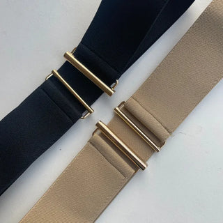 Gold-plated padded belt elastic banding hook
