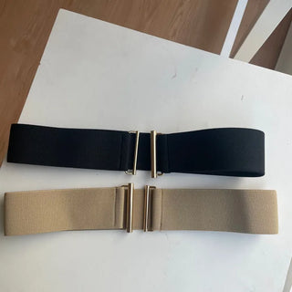 Gold-plated padded belt elastic banding hook
