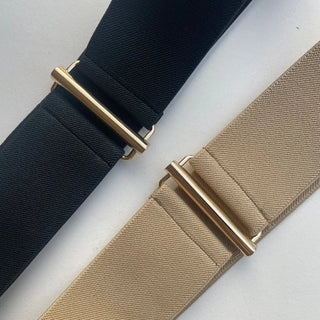 Gold-plated padded belt elastic banding hook
