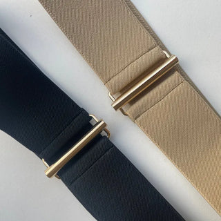 Gold-plated padded belt elastic banding hook