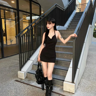 Regular Fit Zipper Straight H-Line Daily Mini Skirt