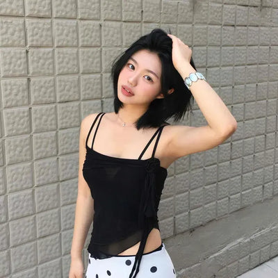 Slim Fit Plain Strap Casual Sleeveless