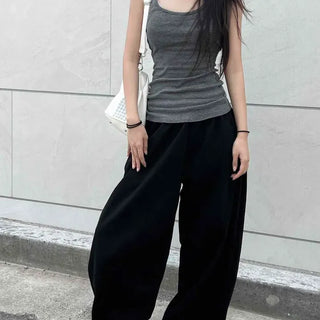 Slim Fit Striped Fitted Daily Sleeveless