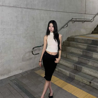 Regular Fit Plain H-Line Daily Sleeveless