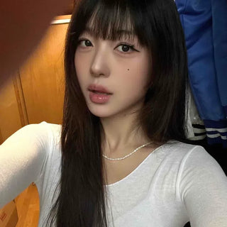 Slim Fit Plain Daily Casual Long Sleeve T-shirt