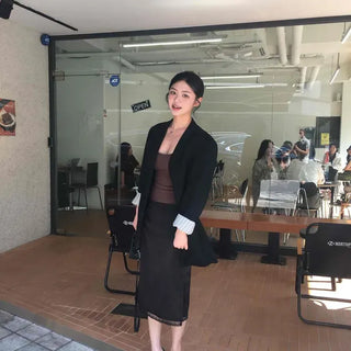 A-line Casual Midi Skirt