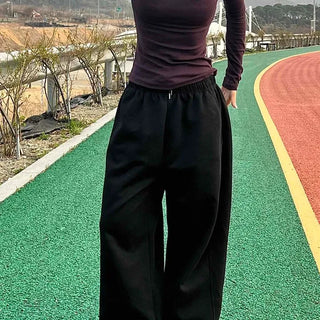 Contrast Elastic Waist Way Balloon Training Pants