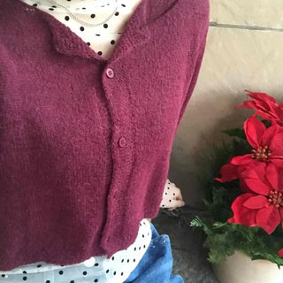 Lovely Polka Dot See-through Mesh Round Neck Inner Long Sleeve Top