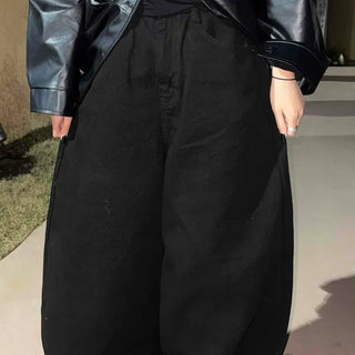 Urban Street Double Button Super Wide Long Pants