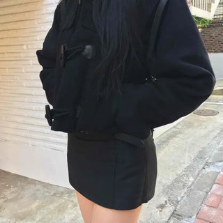 Simple Slim Fit Cotton Mini Skirt