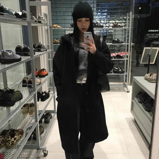 Oversized Hooded Maxi Long Coat