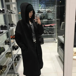 Oversized Hooded Maxi Long Coat