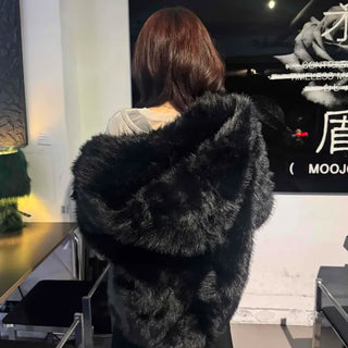 Luxury Fur Volume Crop Fur Jacket