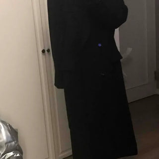Vintage Loose Fit Collared Maxi Long Coat
