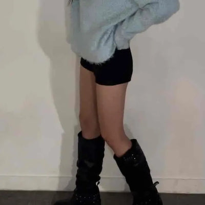 Minimal Basic Suede Shorts