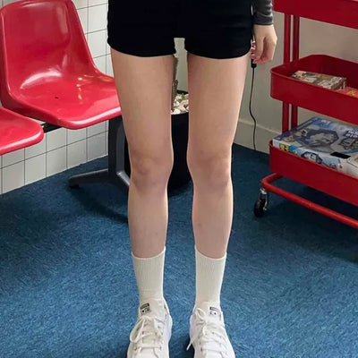 High-Waisted Slim Fit Shorts