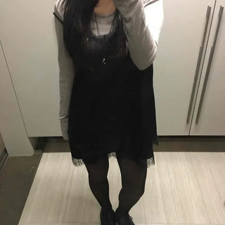 Daily Slip Lace Mini Dress