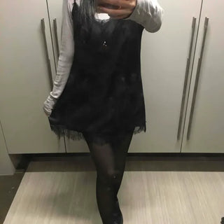 Daily Slip Lace Mini Dress