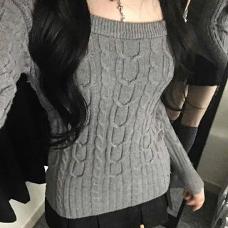 Wool Touch Classic Cable High Neck Oversized Knit