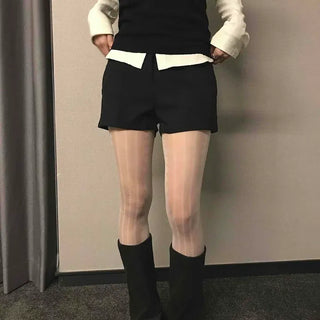 Minimal Slim Fit High-Waisted Basic Shorts