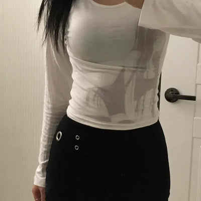 Side Eyelet Shorts Mini Skirt