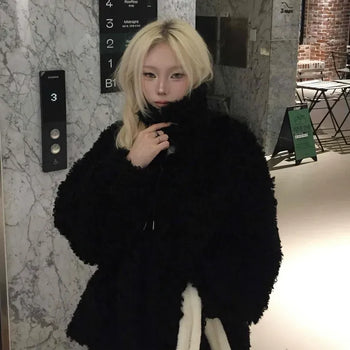 Fleece Oversized Zip-Up Jacket