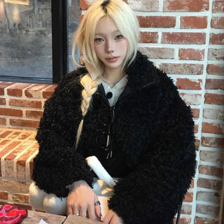 Fleece Oversized Zip-Up Jacket