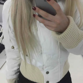Suede Banded Quilted Fur Shearling Jacket