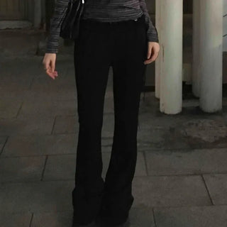 Classic frill bootcut leggings long pants