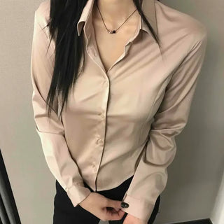 Modern Satin Collar Slim Fit Shirt