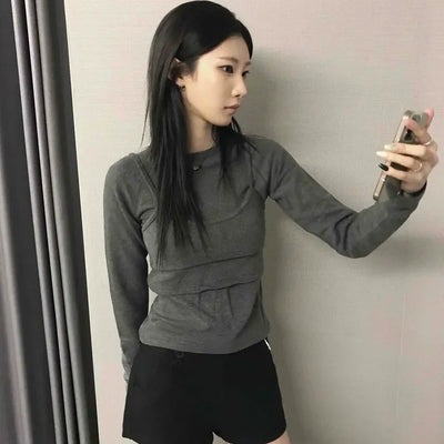 Daily Basic Button Wool Shorts