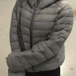 Minimal Lightweight Hooded Cropped Padded Jacket