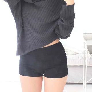 Ribbed Cargo Pocket Slim Shorts