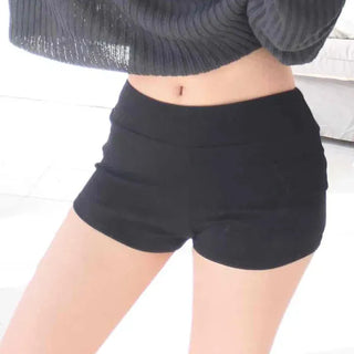 Ribbed Cargo Pocket Slim Shorts