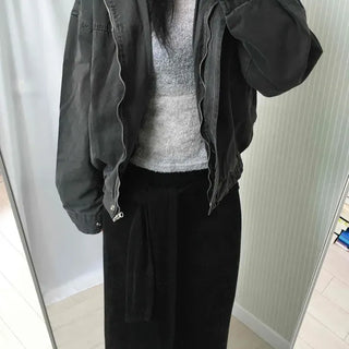 Loose Fit Pigment Blouson Jacket