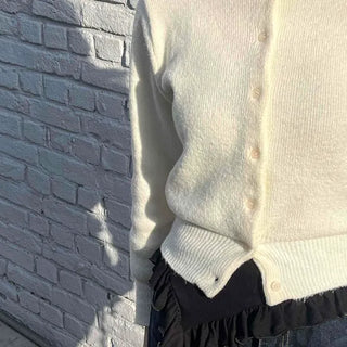 Soft Crop Puff Short Cardigan