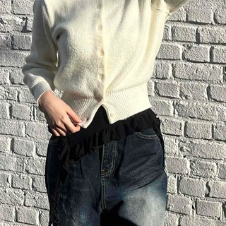Soft Crop Puff Short Cardigan